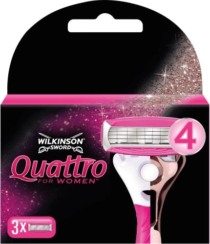 Wymienne głowice Wilkinson Quattro for Women Rosegold 3 szt.