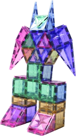 Cleverclixx magnetyczne klocki konstrukcyjne Creative Pack Pastel (125 szt.)