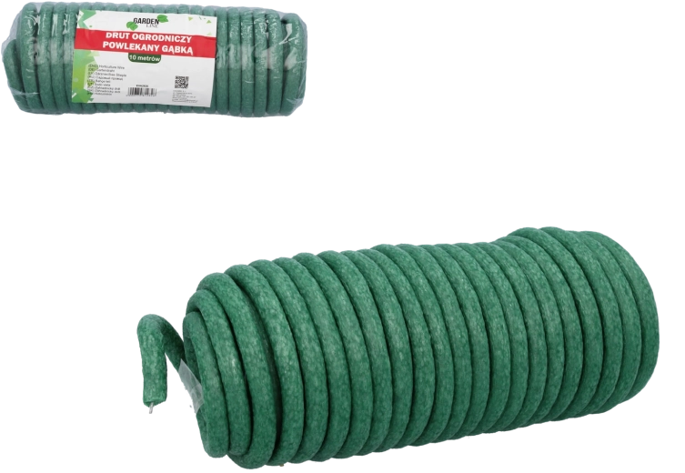 Drut ogrodowy z piankową powłoką 10 m