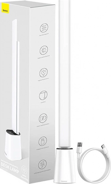 Składana biurkowa lampa LED BASEUS Smart Eye, ładowana, biała