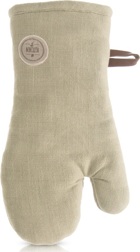 Bawełniana rękawica kuchenna z magnesem zielona GREENISH 32 cm