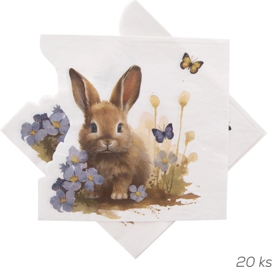 Papierowe serwetki Jaro 33 × 33 cm, wycinane (20 szt.)