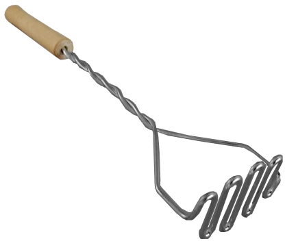 Tłuczek do ziemniaków ze stali nierdzewnej z drewnianą rączką Tarmex