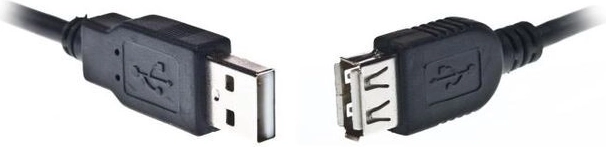 Przedłużacz USB 2.0 AM–AF 1,8 m czarny