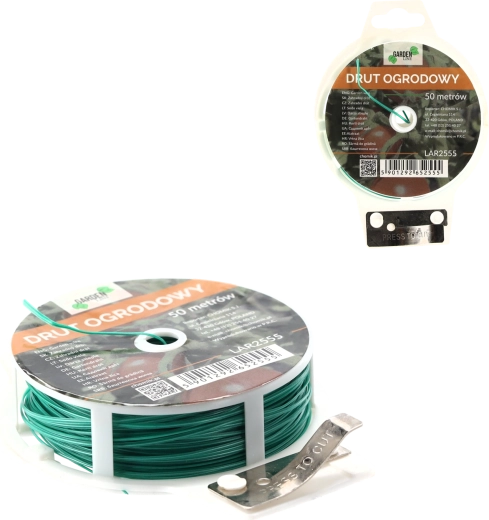 Ogrodowy drut wiążący 50 m z wbudowanym nożykiem tnącym
