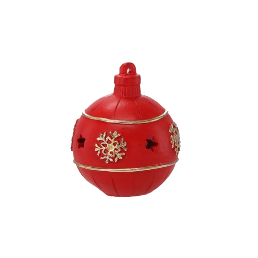 Świąteczna ozdoba LED czerwona 13 cm