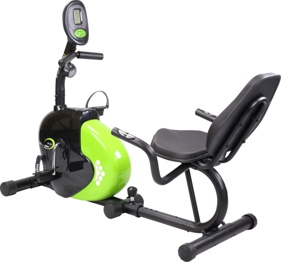 Magnetyczny rower poziomy HMS czarno‑zielony