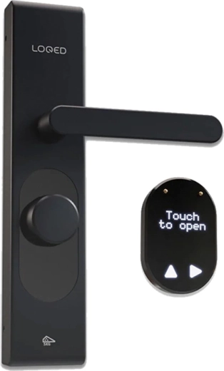Inteligentny zamek drzwiowy LOQED Touch Smart Lock czarny Wi‑Fi i Bluetooth