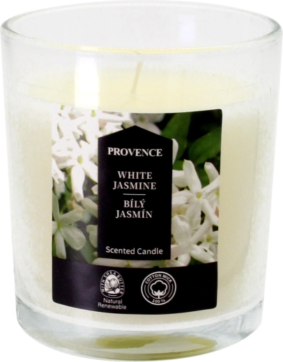 Świeca zapachowa w szkle Biały jaśmin 7 × 8 cm