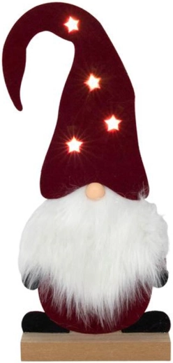 Filcowa figurka skrzat z lampkami LED 35 cm