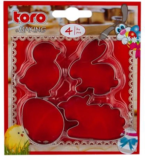 Zestaw wielkanocnych foremek – owca, kurczak, królik i jajko (4 szt.)
