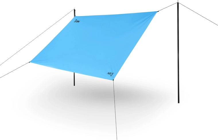 Podróżny tarp NILS Camp niebieski