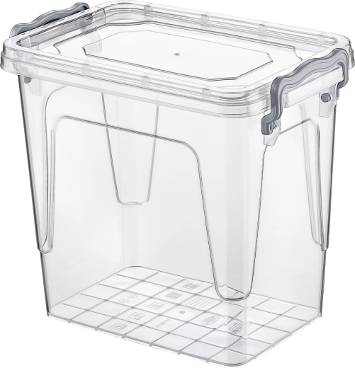 Prostokątny plastikowy pojemnik na żywność 1,45 l z pokrywką