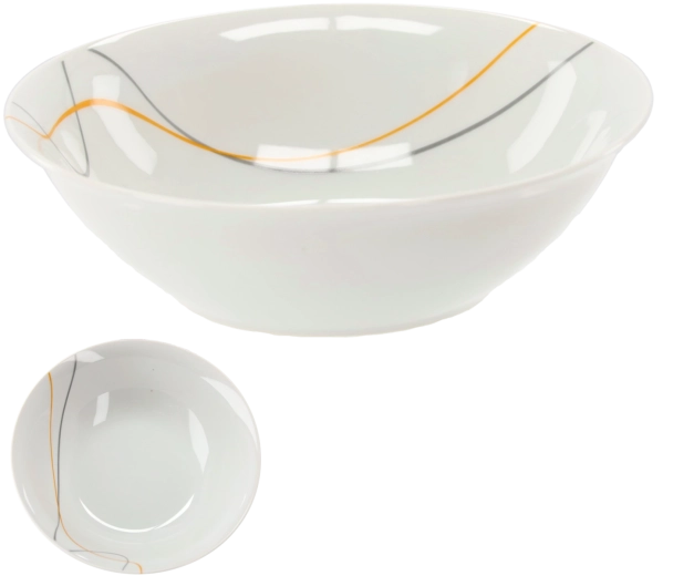 Porcelanowa okrągła miska sałatkowa 18 cm