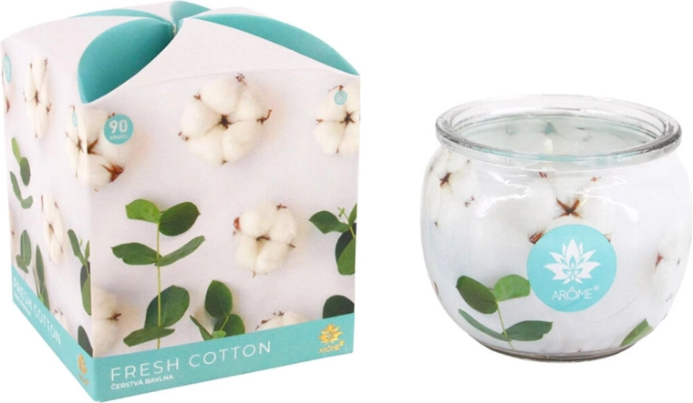Świeca zapachowa w szkle świeża bawełna 90 g