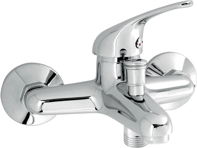 Ścienna bateria wannowa TITANIA IRIS, rozstaw 150 mm, chrom