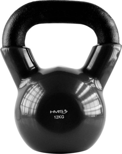 Kettlebell ze stali z powłoką winylową 12 kg HMS