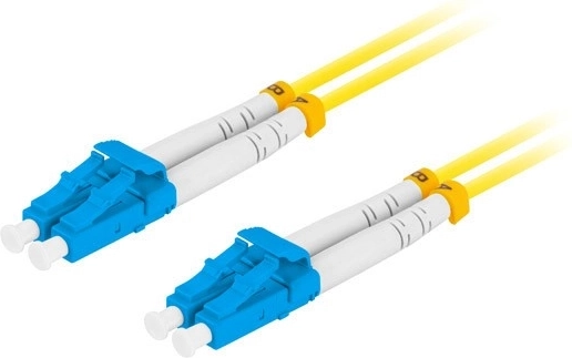 Optyczny kabel patchcord SM LC/UPC–LC/UPC duplex 3 m żółty