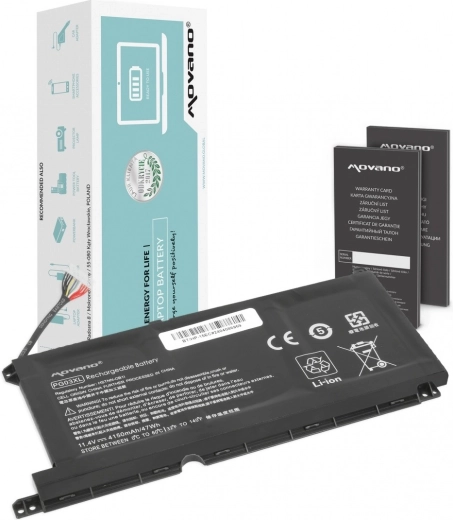 Bateria Movano PG03XL do laptopów HP 15-dh, 15-ec, 15-dk oraz 16-a (4150 mAh / 47 Wh)