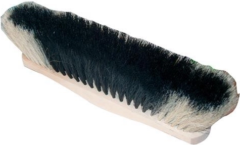 Miotła na trzonek 28 cm, drewniana nielakierowana, mieszanka włosia i PET, bez gwintu