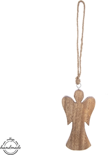 Anioł z drewna mango 14,7 cm