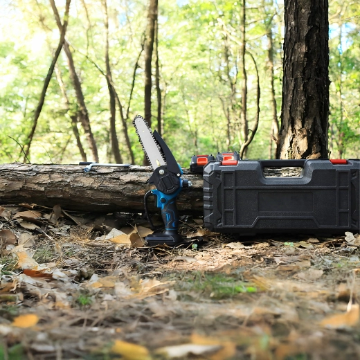 Akumulatorowa mini pilarka łańcuchowa do drewna i gałęzi