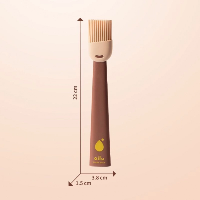 Silikonowy pędzel do ciast i mięsa – brązowy