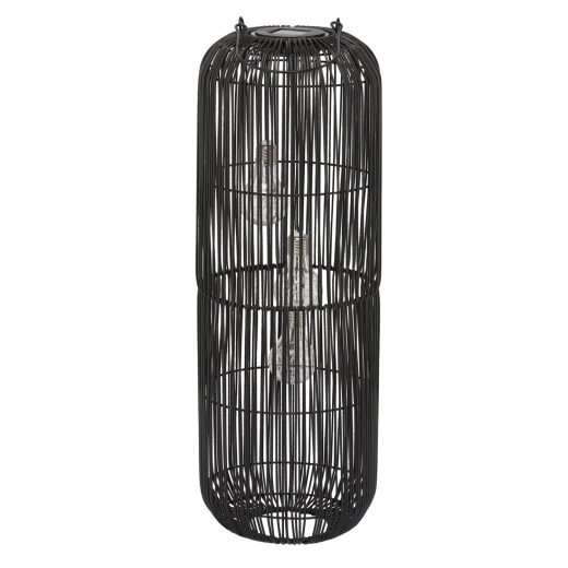 Solarny czarny lampion 62 cm