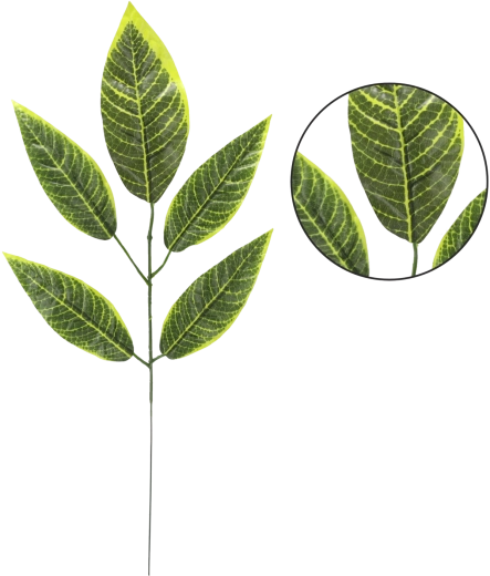 Sztuczna gałązka z liśćmi mango 57 × 24 cm