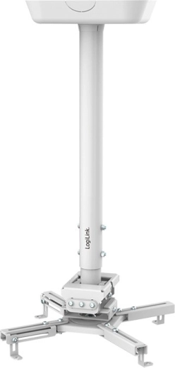 Uchwyt sufitowy do projektora z ramieniem 595–895 mm, biały