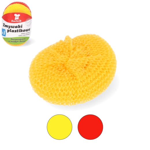 Plastowy czyścik druciany KUCHCIK, 3 szt.