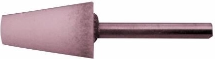 stożkowe ścierne trzonkowe 6/3 × 10 mm, ziarno 100, twardość M