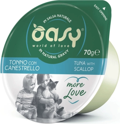 Oasy More Love tuńczyk z małżami kubeczek 70 g