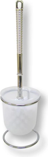 Zestaw WC ze szczotką i metalowym stojakiem