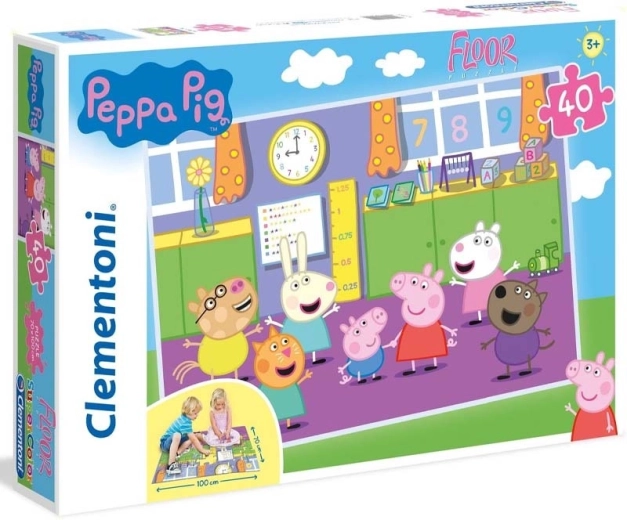 Maxi podłogowe puzzle Peppa Pig 40 elementów