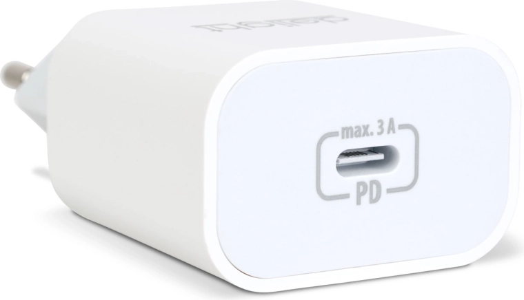 Ładowarka sieciowa USB-C z szybkim ładowaniem PD 20 W, biała