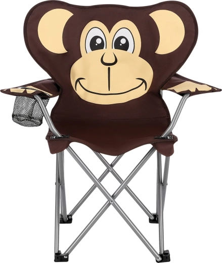 Dziecięce składane krzesło kempingowe NILS Camp – małpka