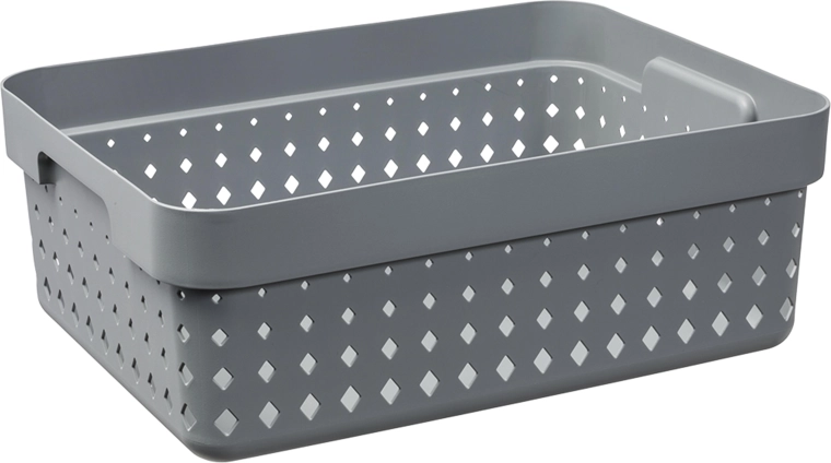 Koszyk organizacyjny Seoul, średni, szary, 35,7 × 26,8 × 13,1 cm