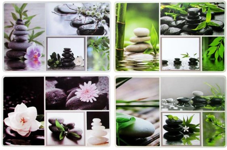 Plastowa podkładka TORO ogród, 28,5 × 44 cm, mix motywów