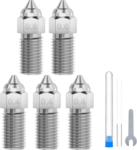 Zestaw dysz z hartowanej stali ELEGOO do Neptune 4 / 4 Pro (0,4 / 0,6 / 0,8 mm)