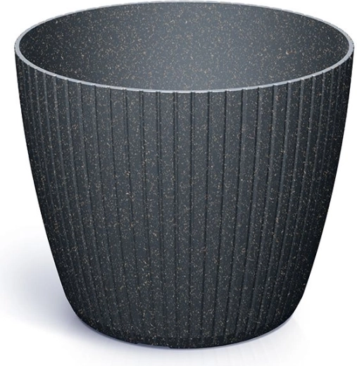 Doniczka Lamia Eco Wood 11,9 cm antracyt
