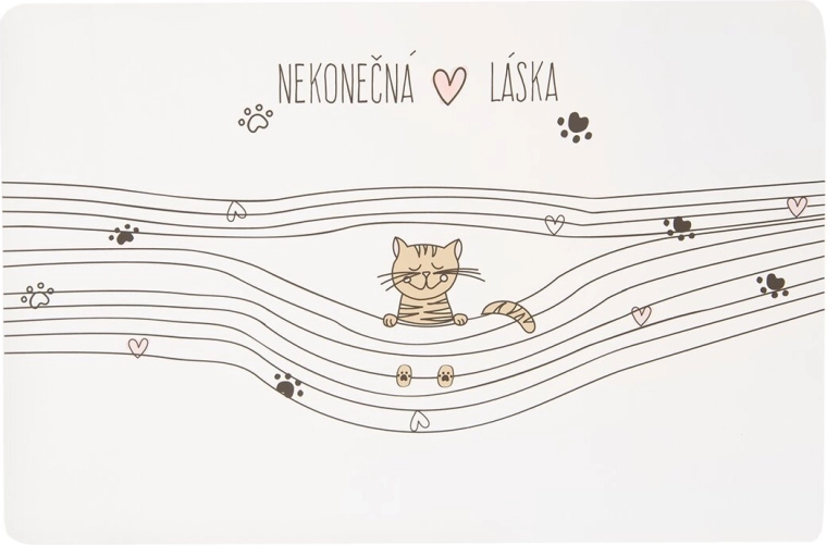 Podkładka stołowa Nieskończona miłość – kot (UH, 43 × 28 cm)