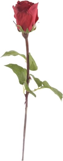 Sztuczna róża w kolorze bordowym 51 cm