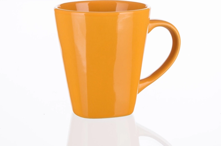 Kubek ceramiczny Asymo pomarańczowy 180 ml