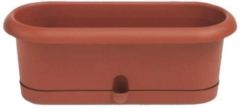 Skrzynka na zioła Pierina z podstawką 30 × 10,5 cm terakota