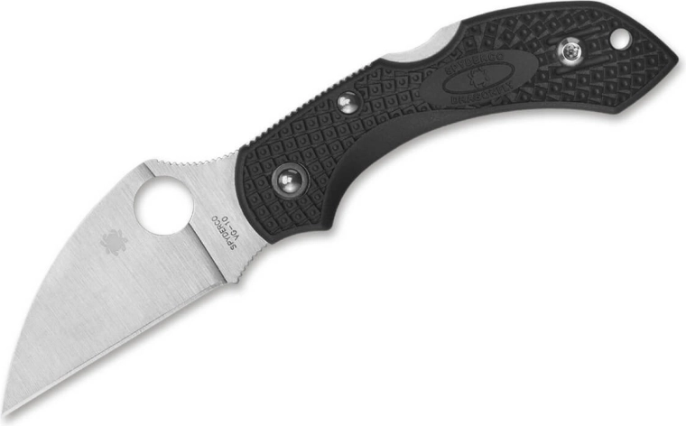 Spyderco Dragonfly 2 Wharncliffe nóż składany 5,8 cm, satyna, czarny FRN