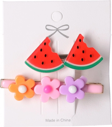 Zestaw 2 spinek do włosów – arbuz