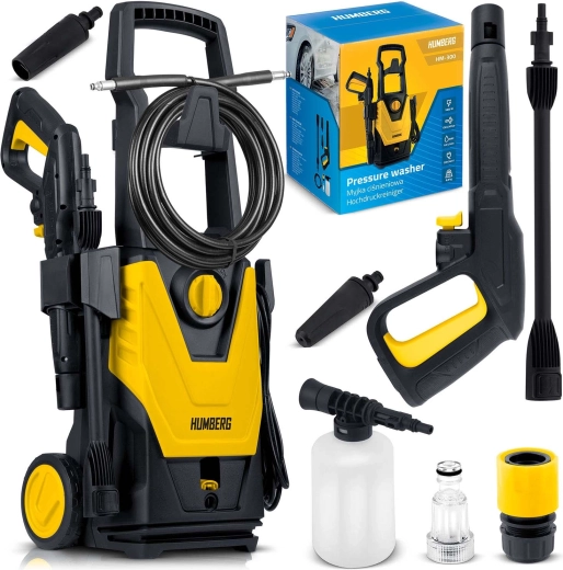 Humberg myjka wysokociśnieniowa 1800 W HM-300 z aluminiową pompą i dyszą turbo