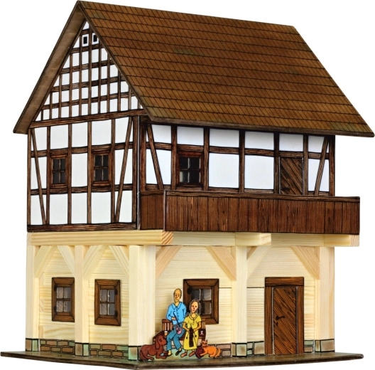 Walachia drewniany model do sklejania – spichlerz szachulcowy