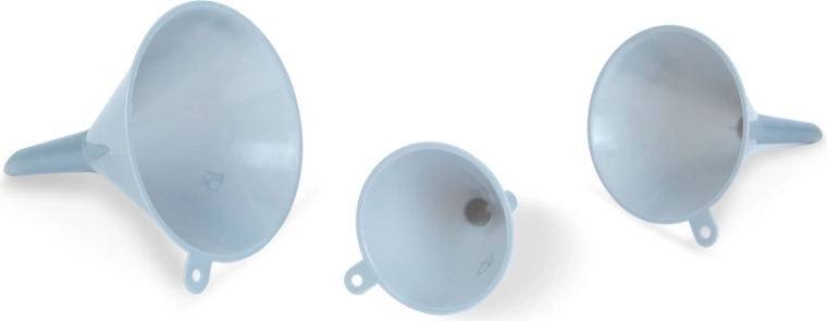 Zestaw plastikowych lejków, 3 szt.